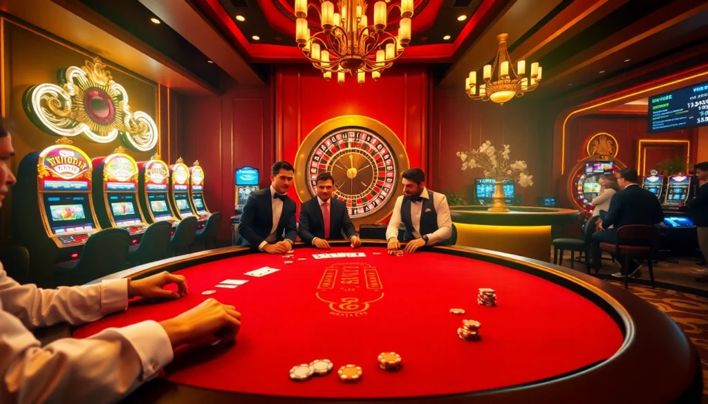 Haywin offers a thrilling casino experience with poker tables, roulette wheels, and vibrant slot machines.
