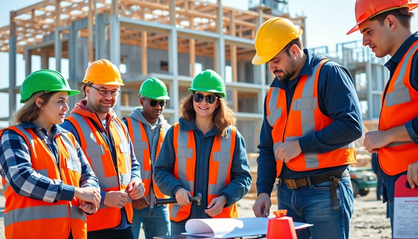 Construction apprenticeships carolinas encouraging teamwork and skill-building on a job site.
