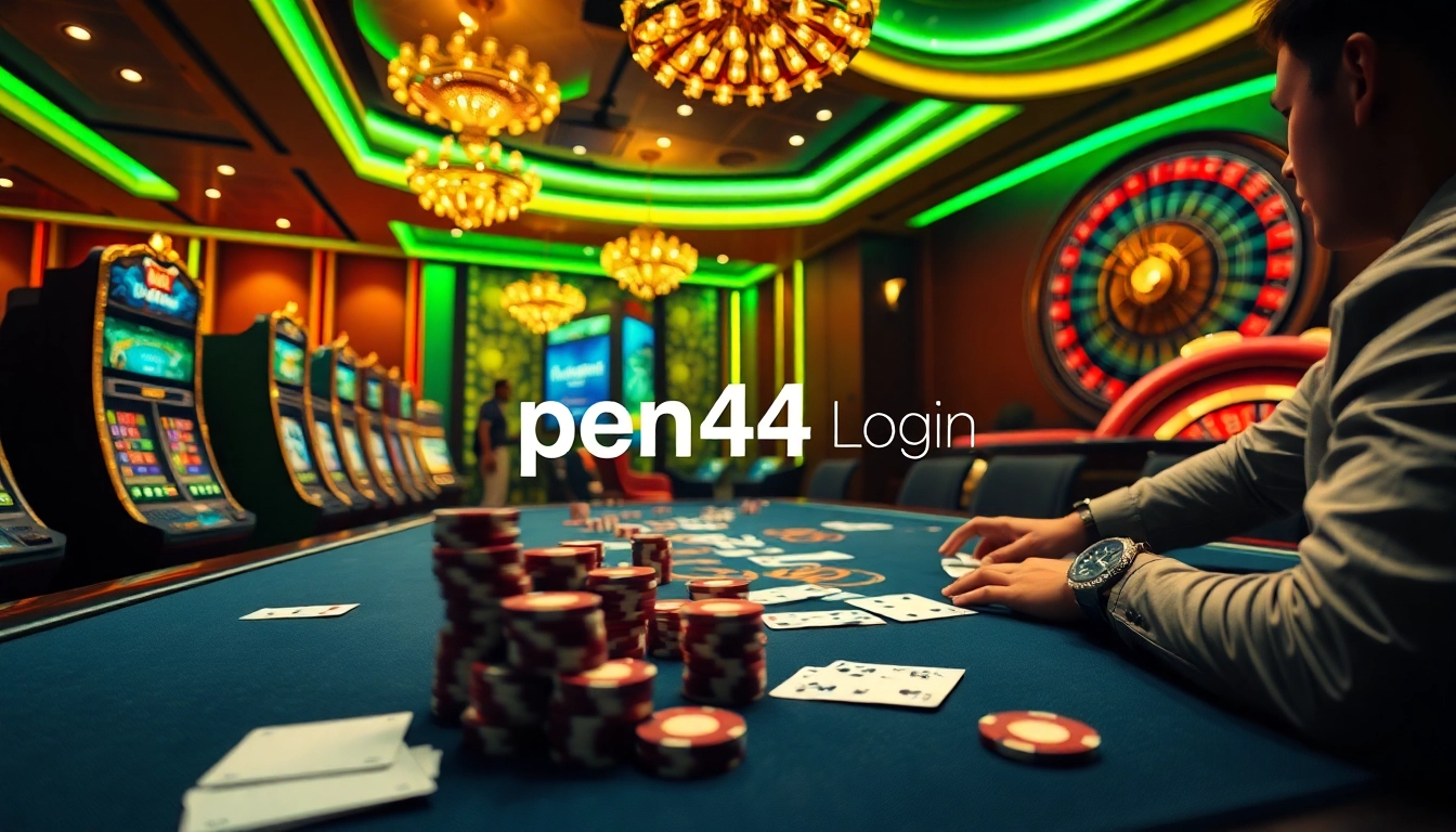 Experience the thrill of casino gaming with pen4d login showcasing dynamic slot machines and vibrant gameplay.